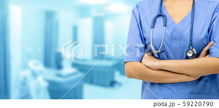 Doctor or nurse at hospital. Medical service. 59220790