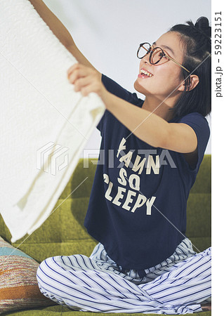 女性　ライフスタイル　洗濯 59223151