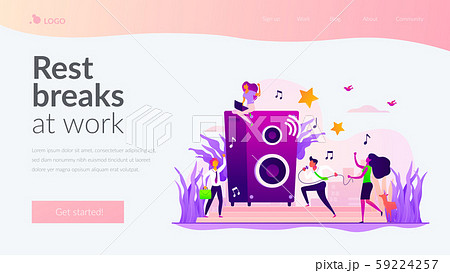 Office fun landing page template 59224257