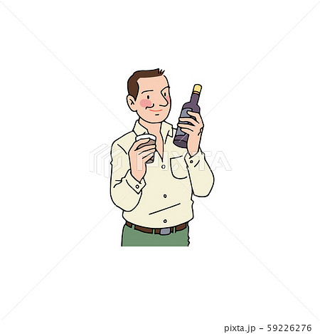 黒酢を飲む男性 黒酢を飲む男性 59226276