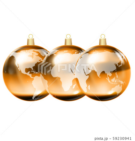 Earth globe 3D icon, glossy planet, vector 59230941