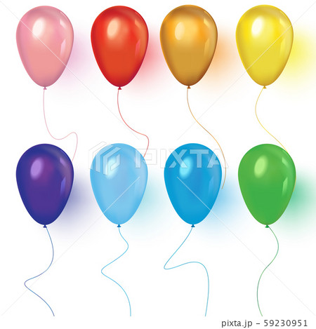 Realistic air 3d balloons isolated on white background Realistic air 3d balloons isolated on white background 59230951