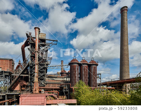 Industrial factory in Duisburg, Germany. 59233808