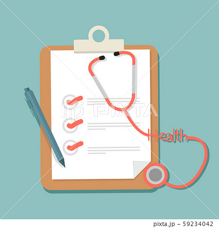 paper clipboard and checklist Health care concept 59234042