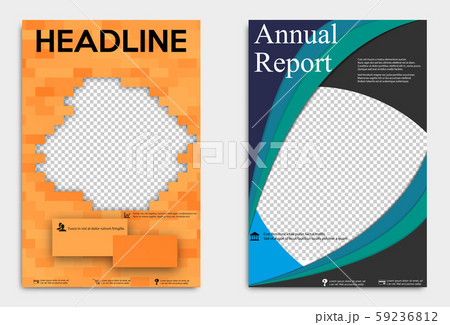 Corporate business stationery templates. Abstract brochure design. Modern back and front flyer Corporate business stationery templates. Abstract brochure design. Modern back and front flyer 59236812