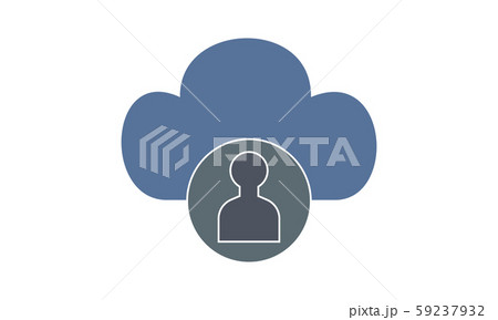 Cloud admin icon in glyph design	 59237932