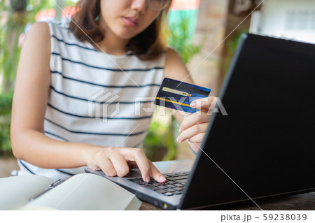 Online shopping with smartphone and shopping bags Online shopping with smartphone and shopping bags 59238039