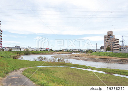 河川 川 河川敷 水 増水 はん濫 河川 川 河川敷 水 増水 はん濫 59238252
