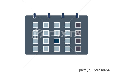 Calendar or organizer isolated icon vector. Delivery term or shipping dates, planning events, month schedule and meeting appointment. Days and weeks grid, wall reminder, deadline checking or control 59238656