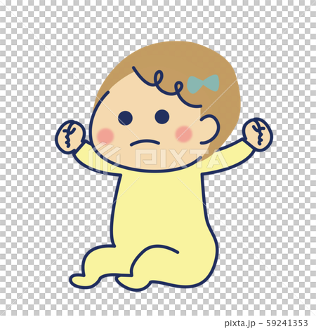 Baby expressionless 3 left - Stock Illustration [59241353] - PIXTA