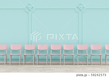 Chairs in a row rendering Chairs in a row rendering 59242573