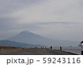 富士山　浜辺　景色 59243116