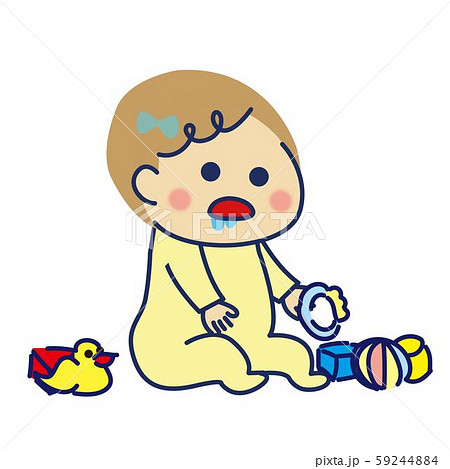 赤ちゃん　よだれ２　右 59244884