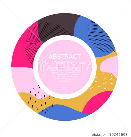 Colorful round flyer - modern vector abstract banner 59245693