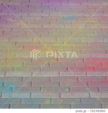 Multi colored paving slabs, powder coated with dry 59246960