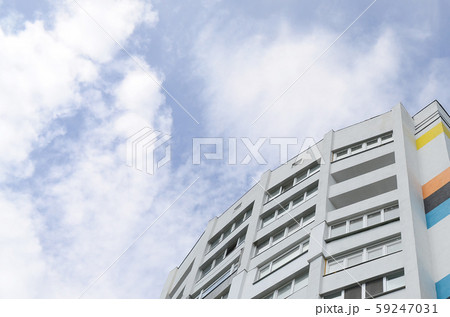 New multy storey residential building and blue sky New multy storey residential building and blue sky 59247031