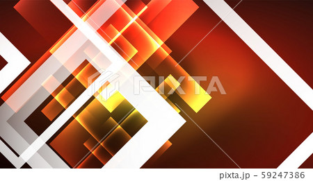 Shiny neon design square shape abstract background. Retro vector abstract design banner template 59247386