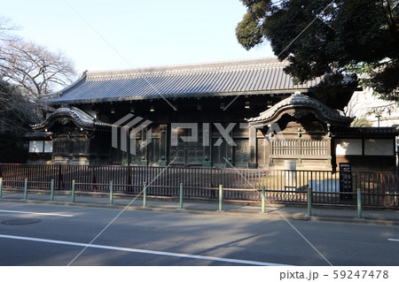 上野公園 旧因州池田屋敷表門黒門 上野公園 旧因州池田屋敷表門黒門 59247478