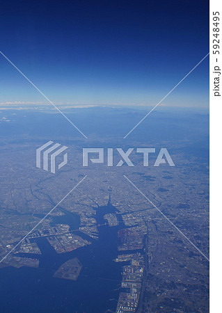 航空写真 名古屋港と名古屋市周辺の風景の写真素材 [59248495] - PIXTA