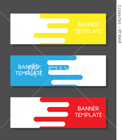Modern abstract colorful banners template set with 59249072