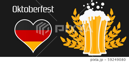 Oktoberfest 2018 holiday beer illustration 59249080