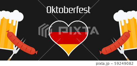 Oktoberfest 2018 holiday beer illustration 59249082