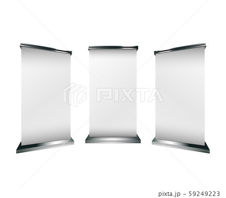 Roll up banner illustration design stand. Roll up banner illustration design stand. 59249223