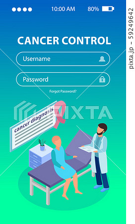 Cancer Control Isometric Background  59249642