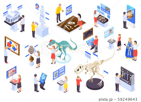Modern Museum Isometric Set 59249643