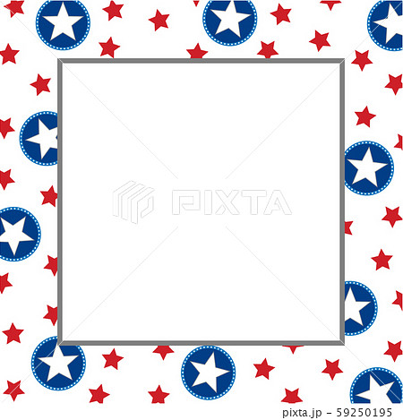American abstract star flag frame with empty space for your text or images. American abstract star flag frame with empty space for your text or images. 59250195