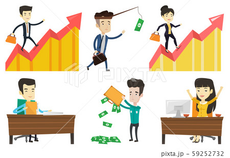 Vector set of business characters. Vector set of business characters. 59252732