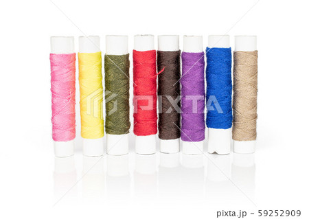Sewing thread spool isolated on white Sewing thread spool isolated on white 59252909