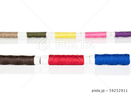 Sewing thread spool isolated on white Sewing thread spool isolated on white 59252911