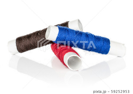Sewing thread spool isolated on white Sewing thread spool isolated on white 59252953