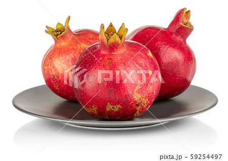 Fresh red pomergranate isolated on white 59254497