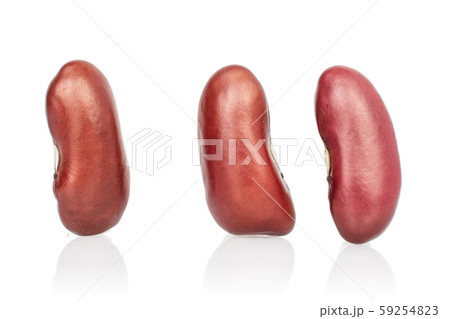 Fresh red kidney bean isolated on white Fresh red kidney bean isolated on white 59254823