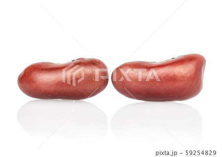 Fresh red kidney bean isolated on white Fresh red kidney bean isolated on white 59254829