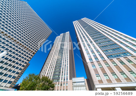 日本の東京都市景観 霞が関の超高層ビル群・霞が関ビルディング(左)や霞が関コモンゲート 日本の東京都市景観 霞が関の超高層ビル群・霞が関ビルディング(左)や霞が関コモンゲート 59256689