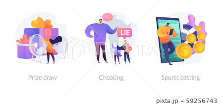 Gambling income vector concept metaphors. 59256743
