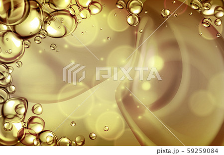 Gas and oil shapes and bubbles - vector illustration. 59259084