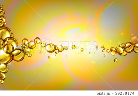 Gas and oil shapes and bubbles - vector illustration. 59259174