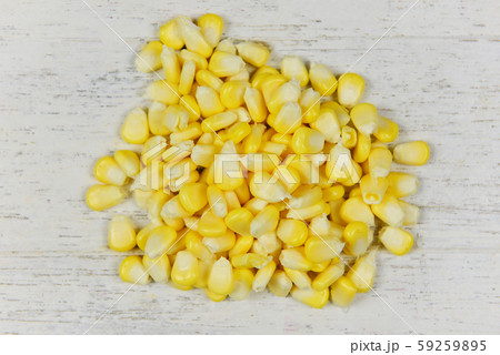 Heap of  yellow corns seeds background for cooked 59259895