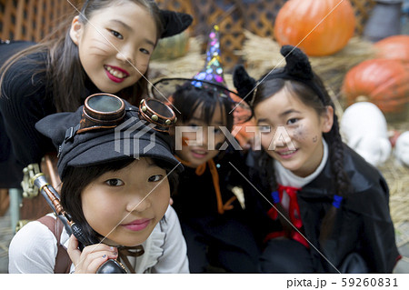 ハロウィンイメージ 小学生子供 ハロウィンイメージ 小学生子供 59260831