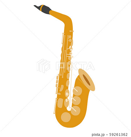Alto Saxophone Vector Illustration Orchestra Stock Illustration