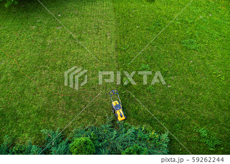Working men working lawn care 59262244