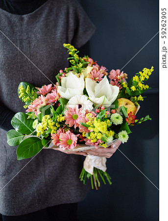 nice bouquet in the hands nice bouquet in the hands 59262905