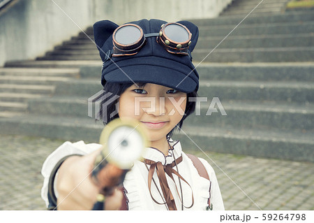 ハロウィンコスプレイメージ　スチームパンク女子 59264798