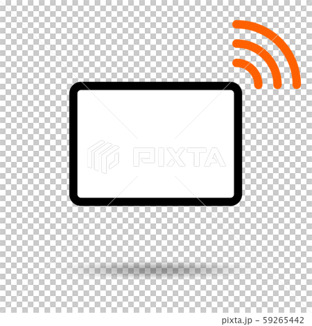 タブレットアイコン 通信のイラスト素材 59265442 Pixta