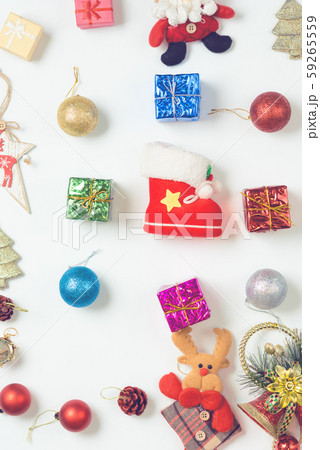 Beautiful Christmas decorations 2020 on a light background. Beautiful Christmas decorations 2020 on a light background. 59265559