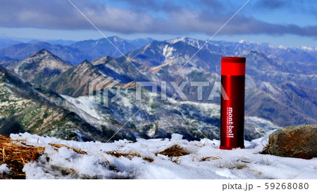日高山脈の稜線風景・楽古岳山頂から見た日高山脈 日高山脈の稜線風景・楽古岳山頂から見た日高山脈 59268080